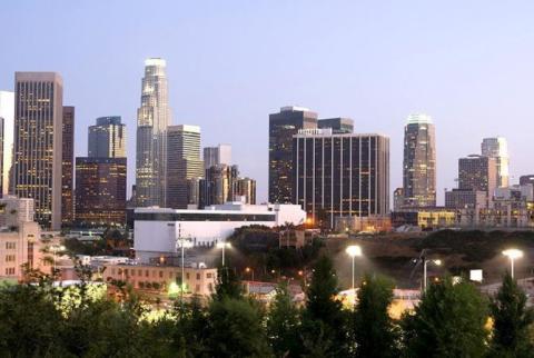 Armenian community of Los Angeles makes protest in front of Azerbaijani Consulate