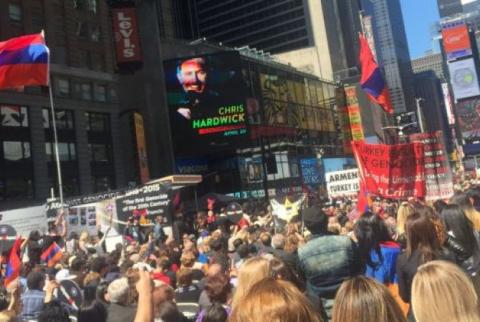 Thousands of Armenians demand recognition of Armenian Genocide in New York