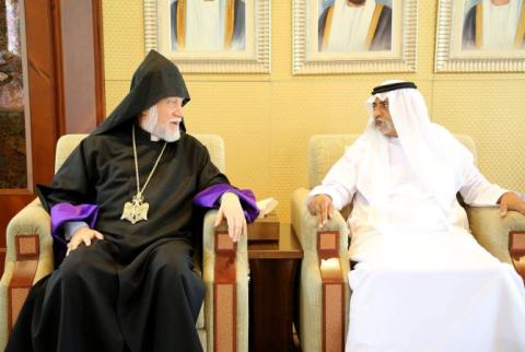 UAE Minister of Culture, Youth, and Social Development meets Catholicos Aram I