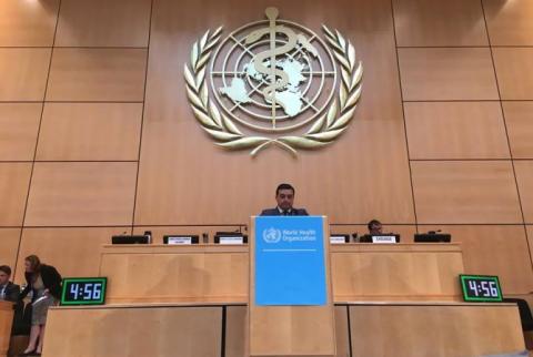 ՀՀ առողջապահության նախարար Արմեն Մուրադյանն այսօր  նախագահել է Առողջապահության համաշխարհային ասամբլեայի 69-րդ  նիստը  