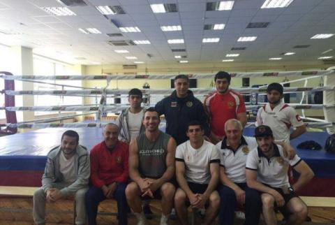 Wladimir Klitschko attends Armenian boxers’ sparring