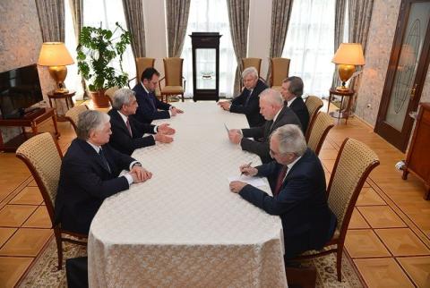 Armenian President meets with OSCE Minsk Group Co-chairs