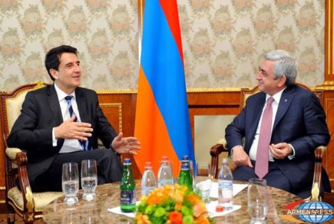 President Sargsyan receives Argentine National Bank’s President 