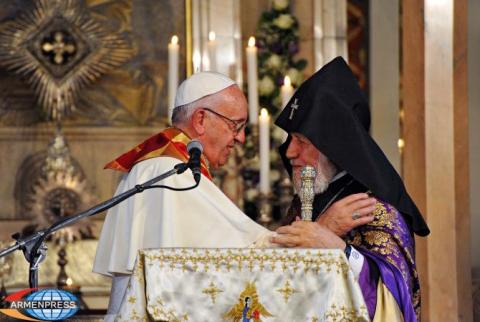 “Welcome to the Biblical land of Armenia” – Catholicos of All Armenians welcomes Pope Francis