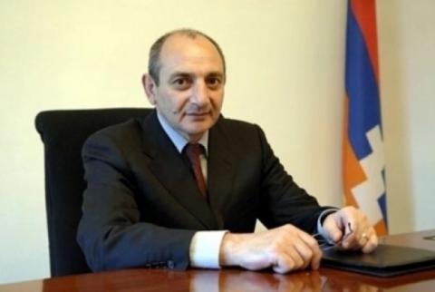 NKR President Bako Sahakyan congratulates President Serzh Sargsyan on birthday