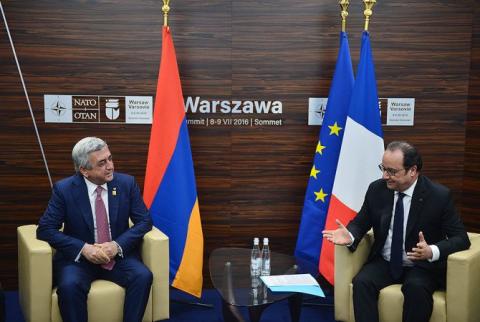 Armenian and French Presidents discuss Nagorno Karabakh conflict
