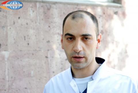 Wounded Police Colonel Aram Hovhannisyan is in stable condition