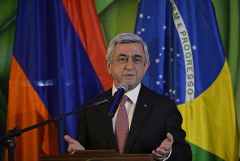 Four day war was unique challenge for our unity, which we overcame with honor – Serzh Sargsyan 