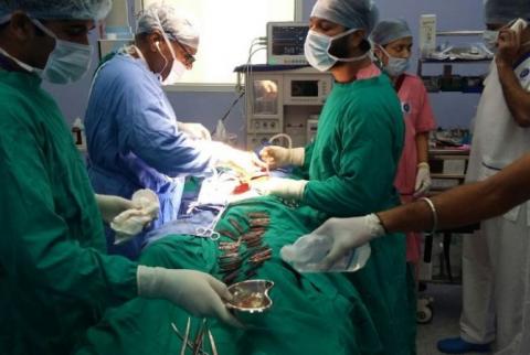 Doctors remove 40 knives from man's stomach in India