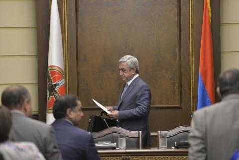 Karen Karapetyan really capable of leading the huge wave of transformations in Armenia – Serzh Sargsyan