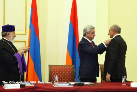 Armenian, NKR Presidents meet heads of structures operating in Diaspora