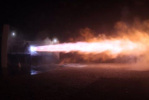 SpaceX tests first engine designed for interplanetary flights