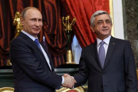 President Sargsyan congratulates Vladimir Putin on occasion of birthday
