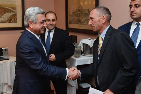 President Sargsyan holds bilateral meetings in New York