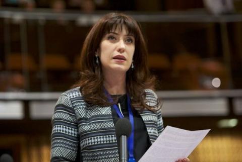 Armenian MP Naira Karapetyan delivers speech at PACE on biased, unjust refereeing of Mihran Harutyunyan’s bout in Rio