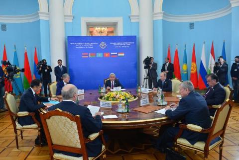 Wide range of issues to be discussed in CSTO Council’s session – President Serzh Sargsyan 
