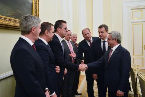 Armenian President receives delegation led by Speaker of National Council of Republic of Slovakia