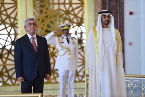 President Sargsyan meets Crown Prince of Abu Dhabi Emirate