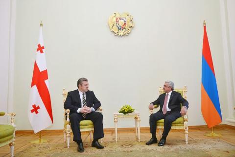President Sargsyan congratulates Giorgi Kvirikashvili on his reappointment as Georgia’s PM