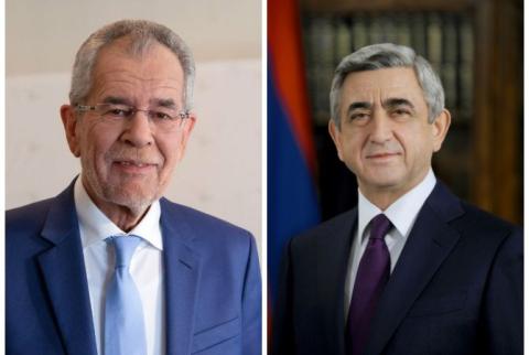 Armenian President sends congratulatory message to newly elected Austrian President Alexander Van der Bellen 