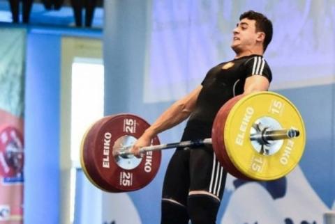 Weightlifter Samvel Gasparyan captured bronze in European championship 