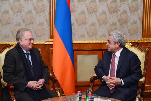 President Sargsyan receives General Director of Russia’s State Hermitage 