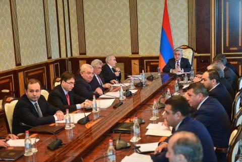 President Sargsyan convenes National Security Council session