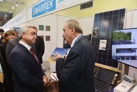 President Sargsyan attends Solar Energy Investment Conference in Yerevan