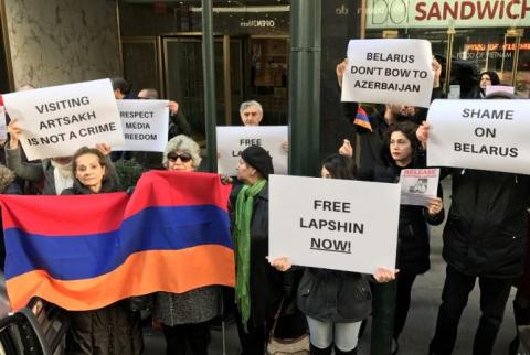 ANCA holds protests outside Belarus’ diplomatic missions in US