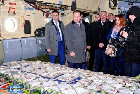 Armenia sends another aircraft with humanitarian aid to Syria 