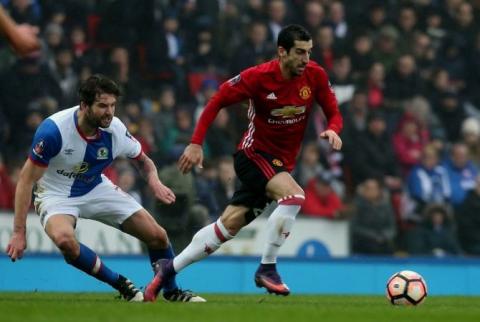 مانشستر يونايتد يتغلب على بلاكبرن في أرض الأخير 2-1، تمريرة حاسمة لمخيتاريان، الذي أختير أفضل لاعب بالمبارة -فيديو- 