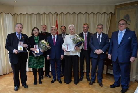 Президент Армении в Брюсселе встретился с группой депутатов Европейского парламента