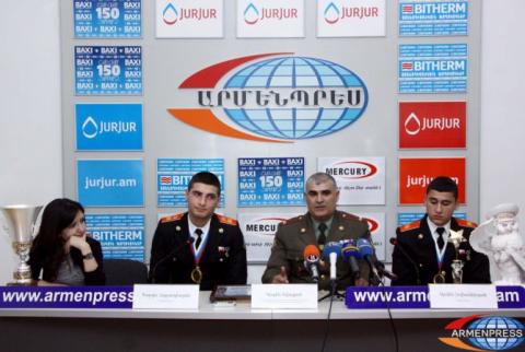 Cadets of M. Melkonyan military-training college win awards in international training camp