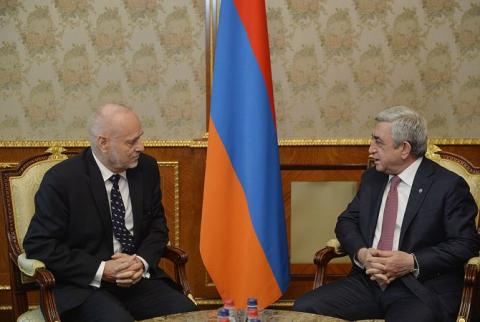 President Sargsyan receives head of OSCE/ODIHR mission Jan Petersen