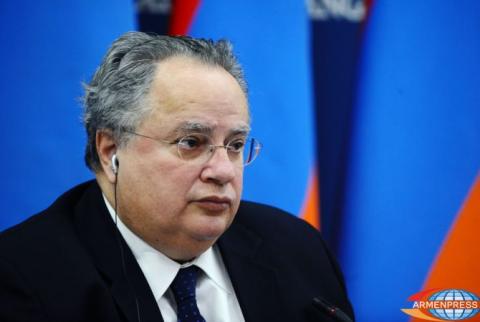 Greece opposes attempts to solve NK conflict militarily, says FM Kotzias 