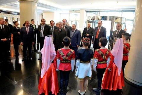 President Sargsyan arrives in Moscow on official visit