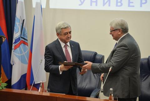 Президент Армении Серж Саргсян посетил Московский Государственный институт международных отношений
