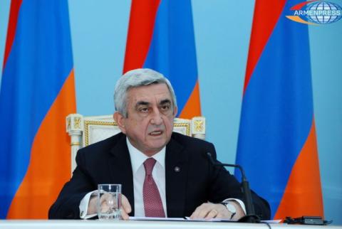 “We don’t have hatred for Turkish people”- President Sargsyan