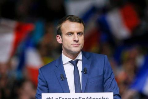 Emmanuel Macron vows to continue work on criminalization of Armenian Genocide denial if elected President of France