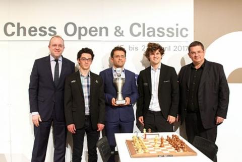 Armenian grandmaster Levon Aronian triumphs in Grenke Chess Classic