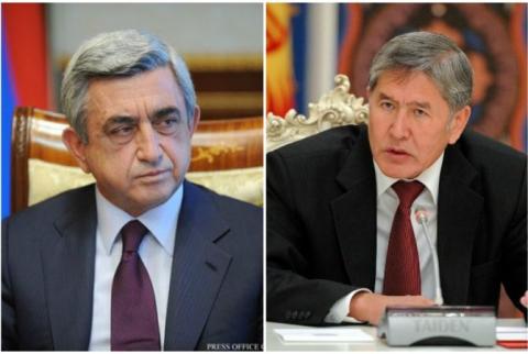 Президент Армении Серж Саргсян направил телеграмму соболезнования президенту Кыргызстана Алмазбеку Атамбаеву