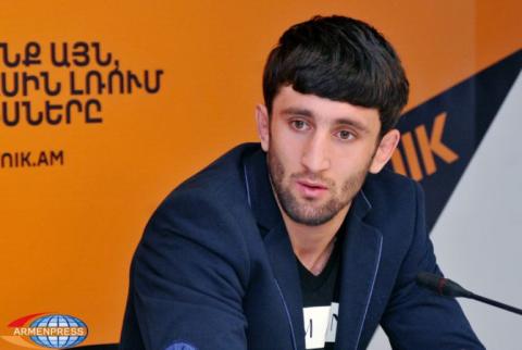 Armenia’s freestyle wrestler Frangulyan satisfied with bronze medal, but expects higher results