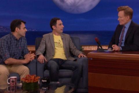 ‘Stop ironing my head’ – Armcomedy stars teach Conan O’Brien Armenian idioms in hilarious interview