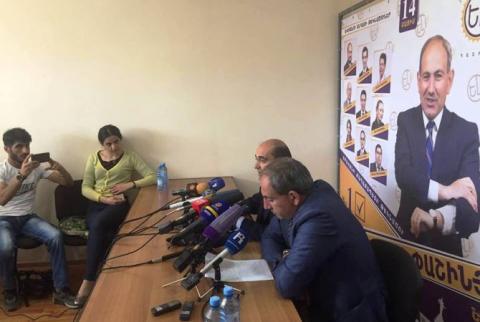 Opposition bloc Yelk accepts Yerevan election results