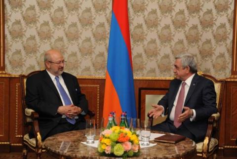 President Sargsyan receives OSCE Secretary General Lamberto Zannier