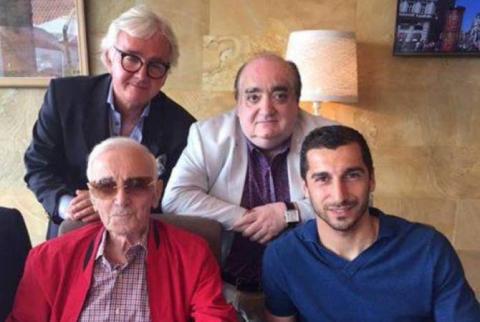 Mkhitaryan and Aznavour meet in Yerevan