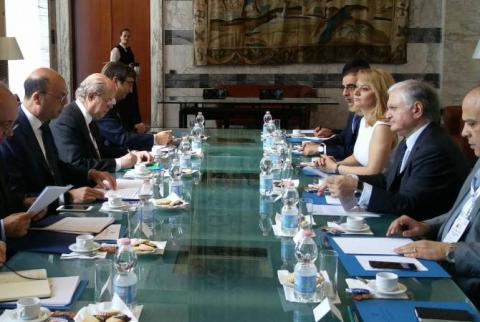 Главы МИД Армении и Италии обсудили широкий круг вопросов сотрудничества