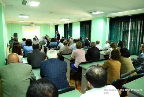 President of Artsakh visits Shushi Technological University