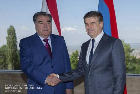 Armenia’s PM holds luncheon with President of Tajikistan