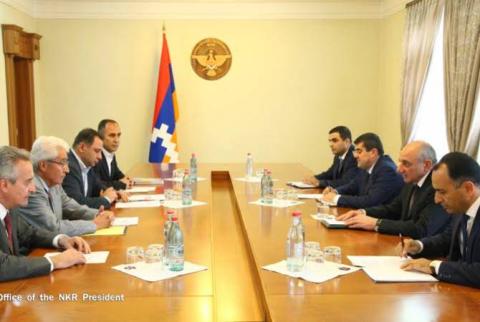 Artsakh President hosts representatives of “Hayastan” All-Armenian Fund and American University of Armenia